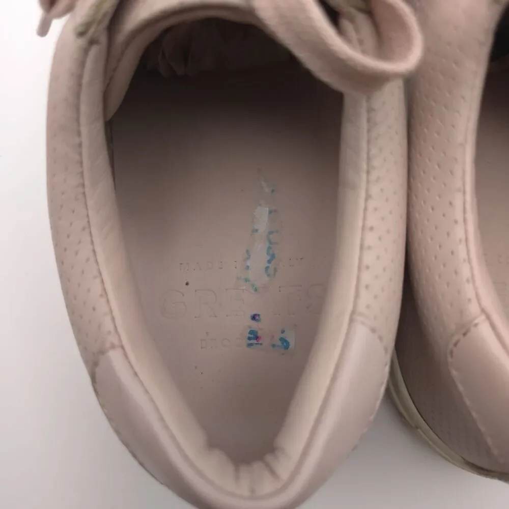 GREATS Brooklyn Size US 10 Women’s Royale Perforated Pink White Leather Sneakers